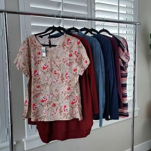 Women's Clothing Lot Size XL 6 pieces brand variety
